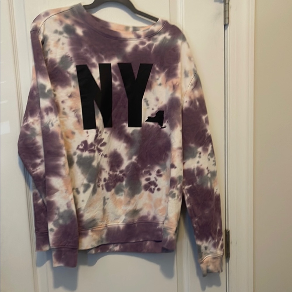 Purple Tie-Dye NY Sweatshirt